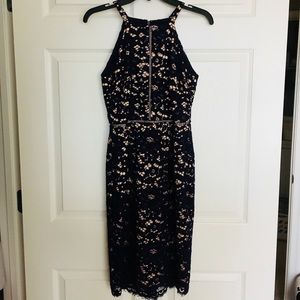 Vince Camuto gorgeous navy lace dress
